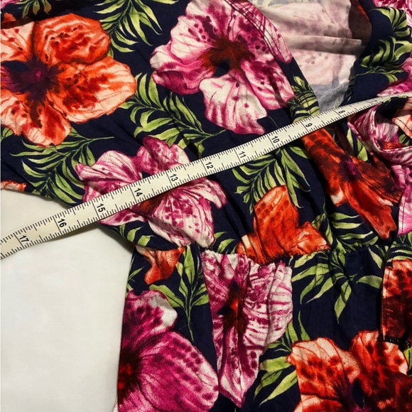 2/$35 Agnes & Dora M NEW Nightingale Rayon Wrap Dress Floral Spring Tropical - Picture 9 of 9